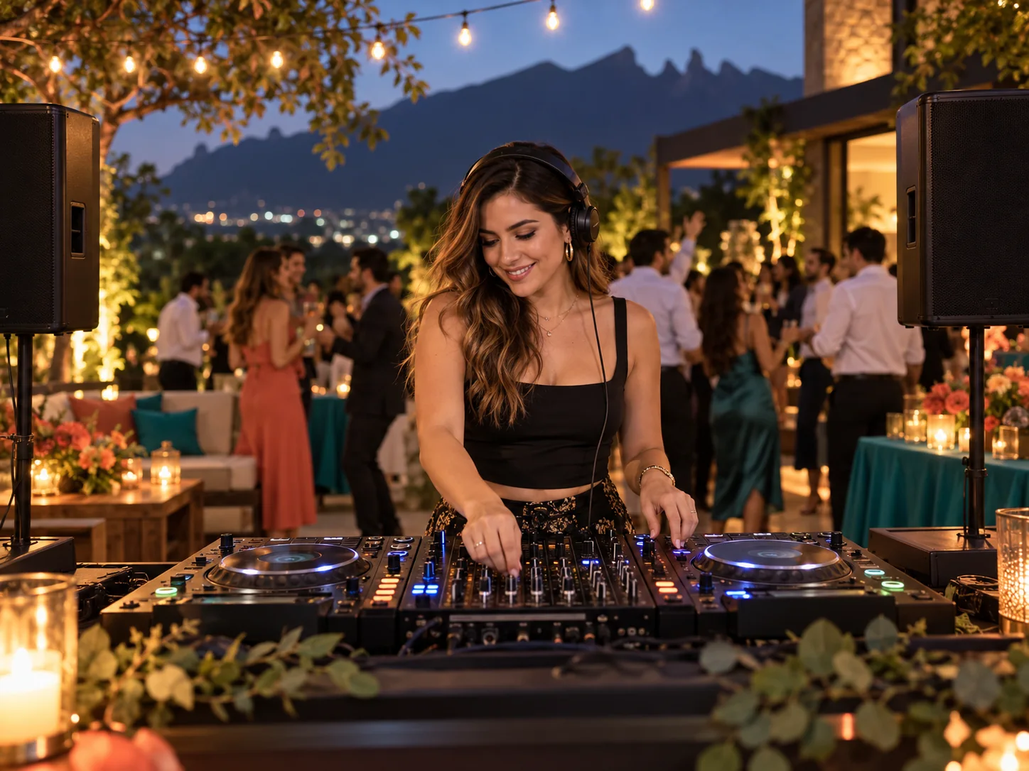 DJ preparando música para una celebración
